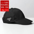 PRADA プラダ ベースボールキャップ 2HC274 2DMI レディース ReNylon ナイロン ベースボールキャップ 帽子 三角ロゴ金具プレート F0002/NERO