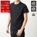 ショッピングモンクレール MONCLER モンクレール Tシャツ MAGLIA 8C71600 87296 メンズ カットソー クルーネック アイコンパッチ トリコロールライン カラー3色