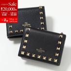 VALENTINO ヴァレンティノ 二つ折り財布 WW2 WW0 1W2 3W2 5W2 P0P39BOL P0P39VSH レディース ロックスタッズ装飾 レザー ミニ財布 カラー7色