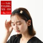 ショッピングカチューシャ SALVATORE FERRAGAMO フェラガモ 34 4311 ヴィラリボン カチューシャ ヘアバンド 001/NERO-ORO レディース