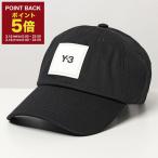 Y-3 ワイスリー adidas アディダス YOHJI YAMAMOTO HF2143 Y-3 SQL CAP コットン ベースボールキャップ ラバーロゴ 帽子 BLACK メンズ レディース