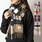 BURBERRY バーバリー マフラー  HALF MEGA CHECK CASHMERE SCARF レディース チェック カシミヤ ストール スカーフ フリンジ カラー5色