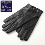 ショッピングカシミア DENTS デンツ グローブ Burford 5-1539 メンズ ヘアシープ レザー 手袋 カシミヤニットライニング スナップボタン 手ぶくろ アームウェア BLACK