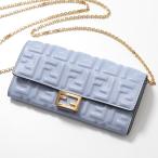 FENDI フェンディ ウォレットバッグ 8M0365 AAJD レディース 二つ折り長財布 クロスボディ チェーンウォレット ショルダーバッグ FFロゴ 8M0365AAJDF0KUR