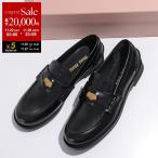 MIUMIU ミュウミュウ ペニーローファー 5D773D ULX レディース レザー ロゴ コイン シューズ 靴 F0002/NERO