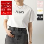 ショッピングフェンディ FENDI KIDS フェンディ キッズ Tシャツ JUI137 7AJ レディース クルーネック 半袖 カットソー ラバーロゴ ロゴT コットン カラー5色