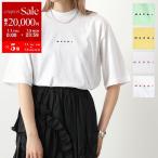 MARNI マルニ Tシャツ THJE0263P1 USCS87 レディース ミドルスリーブ 半袖 クルーネック カットソー ちびロゴ カラー5色