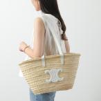 CELINE セリーヌ かごバッグ Medium Triomphe ミディアム トリオンフ 192622CGG レディース ラフィア×レザー カゴ バスケット トート 鞄 カラー2色