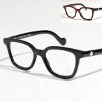 MONCLER モンクレール ダテメガネ ML5001 レディース スクエア 伊達眼鏡 黒縁 セルフレーム アイウェア メタルロゴ カラー2色