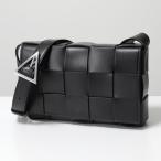 BOTTEGA VENETA ボッテガヴェネタ ショルダーバッグ カセット 737950 VB1K0 メンズ マキシイントレ レザー 鞄 8480/BLACK-SILVER 737950VB1K08480
