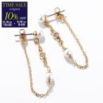 COACH コーチ ピアス 437810GLD107 レディース クラシック パール チェーン クリスタル アクセサリー ゴールド