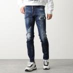 ショッピングディースクエアード DSQUARED2 ディースクエアード デニム COOL GUY JEAN S74LB1341 S30342 メンズ ジーンズ ユーズドウォッシュ ペイント スリムフィット 470