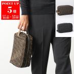 FENDI フェンディ クラッチバッグ 7N0141 ALWK メンズ ポーチ FF柄 ズッカ柄 FFファブリック 鞄 カラー2色 7N0141ALWKF1IKJ