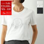 MONCLER モンクレール 半袖Tシャツ MAGLIA マーリア 8C00034 829FB レディース ラインストーン ロゴ コットン クルーネック カラー2色