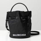 BALENCIAGA バレンシアガ バスケットバッグ DRAWSTRING XS 656682 H854N レディース ドローストリング ロゴ刺繍 ナイロン ショルダーバッグ 鞄 1060