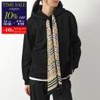 BURBERRY バーバリー パーカー FERN SILK CHK 8066972 レディース プルオーバー スウェット スカーフ バーバリーチェック 長袖 A1189/BLACK