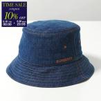 BURBERRY バーバリー バケットハット MH WASHED DENIM BUCKET 8070819 レディース デニム コットン バーバリーチェック ロゴ刺繍 帽子 B6406/WASHED-INDIGO