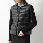 MONCLER モンクレール ダウンジャケット 9B00011 M1131 レディース ライトダウン切替 ニット アイコンパッチ ノーカラー 999
