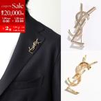 SAINT LAURENT サンローラン ブローチ CASSANDRE BROCHE カサンドラ 748486 804317 Y1500 メンズ ロゴ ピンバッチ アクセサリー カラー2色