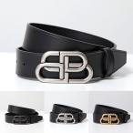 BALENCIAGA バレンシアガ ベルト BB LARGE BELT 35 ラージ 570370 1CH0B 1CH04 1000 レディース レザー ロゴメタルバックル カラー3色