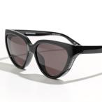 ショッピングバレンシアガ BALENCIAGA バレンシアガ サングラス BB0149S レディース キャットアイ型 メガネ 眼鏡 ロゴ アイウェア 001/BLACK-BLACK-GREY