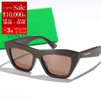 BOTTEGA VENETA ボッテガヴェネタ サングラス BV1121S メンズ フォックス型 メガネ ロゴ セルフレーム アイウェア 004/BROWN-BROWN-BROWN