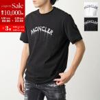 ショッピングMONCLER MONCLER モンクレール Tシャツ 8C00002 89A17 メンズ クルーネック 半袖 カットソー ロゴT アイコンパッチ カラー2色