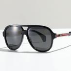 GUCCI グッチ サングラス GG0463S メンズ ティアドロップ型 メガネ 眼鏡 ロゴ アイウェア 002/BlackWhiteGrey