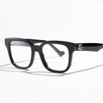 GUCCI グッチ メガネ GG0958O レディース ウェリントン型 めがね 眼鏡 伊達メガネ ダブルGロゴ 001/BlackBlackTransparent