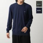 APC A.P.C. アーペーセー ニット pull mayeul COEZJ H23291 メンズ セーター コットン クルーネック 長袖 ロゴ刺繍 カラー2色