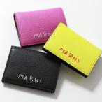 ショッピングMARNI MARNI マルニ 二つ折り財布 PFMOQ14Q08 P6533 レディース ミニ財布 レザー ロゴ刺繍 小銭入れあり カラー3色