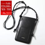 JIL SANDER ジルサンダー ショルダーバッグ TANGLE PHONE SLEEVE タングル J07VL0021 P4841 レディース レザー フォンケース 鞄 001/BLACK