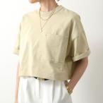 BOTTEGA VENETA ボッテガヴェネタ Tシャツ 777597 VKLZ0 レディース 半袖 カットソー コットン クルーネック 胸ポケット 9071