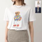 Polo Ralph Lauren ポロ ラルフローレン Tシャツ 710854497 レディース 半袖 クルーネック コットン カットソー ポロベア ロゴT カラー2色