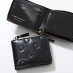 COMME des GARCONS コムデギャルソン 二つ折り財布 POLKA DOTS EMBOSSED ポルカ ドット エンボス SA7100NE メンズ レディース ラウンドファスナー