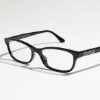GUCCI グッチ メガネ GG0730O レディース スクエア型 めがね 眼鏡 ロゴ アイウェア 黒縁メガネ 伊達メガネ ラインストーン 005/Black-Black-Transp