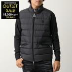 ショッピングmoncler MONCLER モンクレール ダウンベスト LECHTAL レヒタール 1A00139 549SK メンズ アイコンパッチ レザーロゴパッチ スリムフィット 999