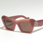 LOEWE ロエベ サングラス LW40036I レディース フォックス型 メガネ 眼鏡 アナグラムメタルロゴ セルフレーム アイウェア 48E