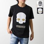 HYDROGEN ハイドロゲン 半袖 Tシャツ EMBROIDERED SKULL T-SHIRT MT0002 メンズ コットン スカル クルーネック カラー2色