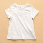 Chloe Kids クロエ キッズ 半袖 Tシャツ C20110 ガールズ カットソー ロゴ刺繍 クルーネック コットン 117/OFFWHITE