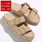 PRADA プラダ スライドサンダル 1XX692 054 レディース スウェード ストラップ トライアングルロゴ シューズ 靴 F0379/ECRU