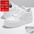 PRADA プラダ スニーカー 1E792M 3LPF 3LPH レディース ローカット ダウンタウン レザー トライアングルロゴ シューズ 厚底 靴 カラー2色