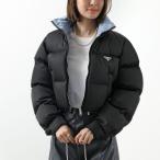 PRADA プラダ ダウンジャケット 292056 1WQ8 レディース Re-Nylon リナイロン ショート丈 トライアングルロゴ バイカラー F0002/NERO