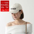 FENDI フェンディ ベースボールキャップ FXQ380 ASQL レディース ロゴ刺繍 コットン 帽子 F0QB9/BEIGE