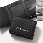 MARNI マルニ 三つ折り財布 PFMO0105U0 PFMI0097U0 P6533 レディース レザー ミニ財布 ロゴ刺繍 カラー4色