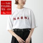 MARNI マルニ Tシャツ HUMU0223PV USCW95 レディース 半袖 カットソー ロゴT コットン クルーネック LOW01/LILY-WHITE