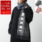 MARNI マルニ マフラー SCMC0119Y0 UAW035 レディース ロゴ フリンジ 大判 ウール ストール スカーフ ダブルチェック 柄 カラー2色 SCMC0119Y0UAW035CHN15