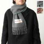 MARNI マルニ マフラー SCZC0068Y0 UAW031 メンズ ロゴ フリンジ ウール混カシミヤ フェルト ストール スカーフ カラー2色