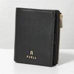 Furla フルラ 二つ折り財布 FURLA CAMELIA S COMPACT BIFOLD SLIM カメリア WP00389 AX0733 レディース レザー ミニ財布 O6000/NERO