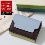 ショッピングマルニ MARNI マルニ 三つ折り財布 PFMO0125U0  PFMO0125U1 LV520 レディース ロゴ ミニ財布 サフィアーノレザー カラー5色